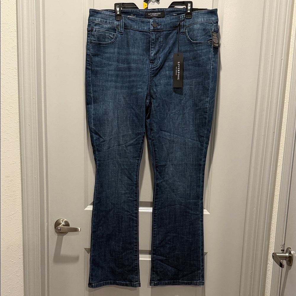 Liverpool Dark Blue Bootcut Jeans | Sz 18W